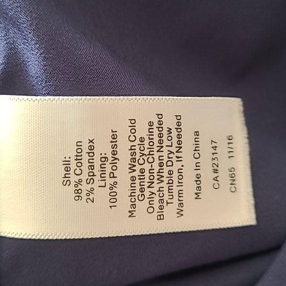 Talbots Dress short sleeve navy multy color size 16p - Picture 9 of 9